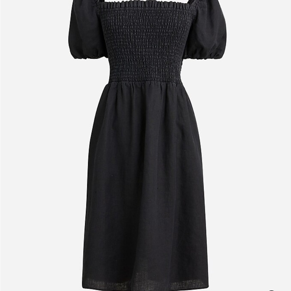 NWOT J. Crew Puff Sleeved Linen Mini Dress Plus Size 2X